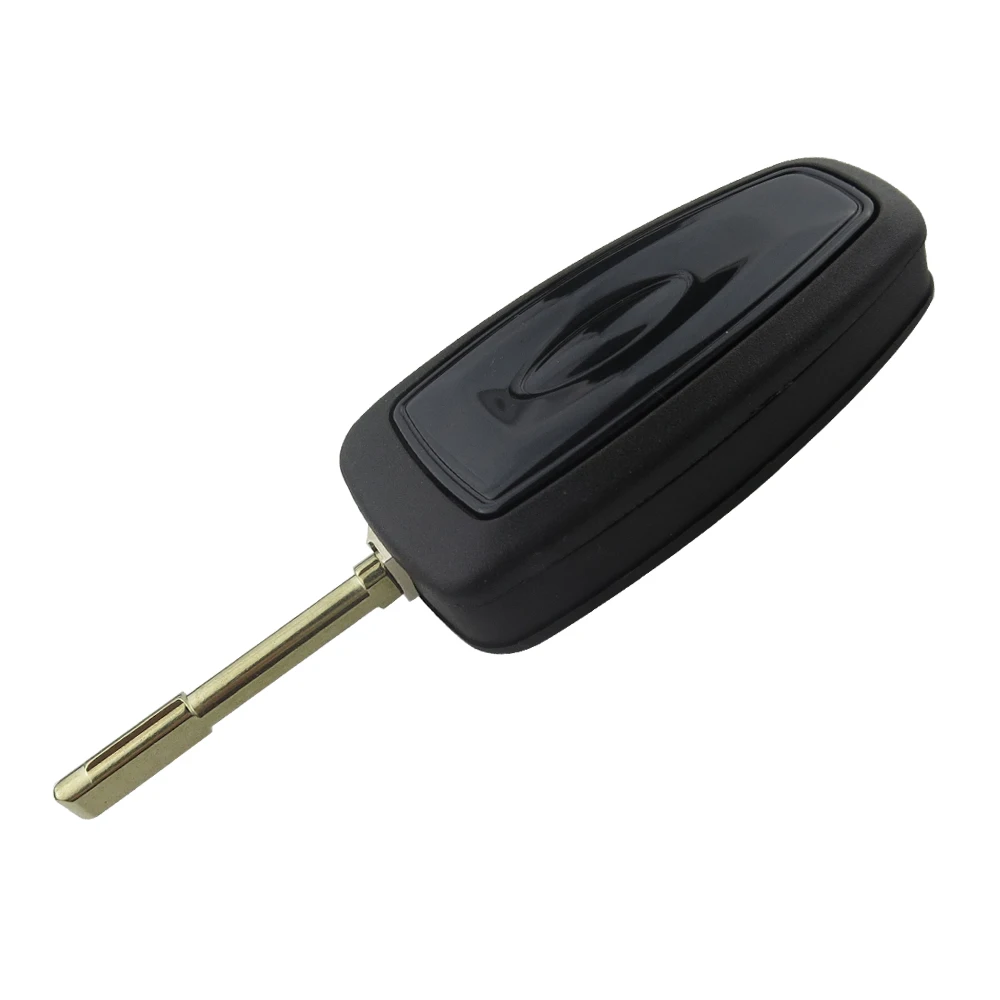 OkeyTech для Ford Mondeo Fiesta Galaxy Transit Remote Control Blank Key Uncut FO21 Blade 3 Button 433Mhz 4D60 Chip Flip foldable |