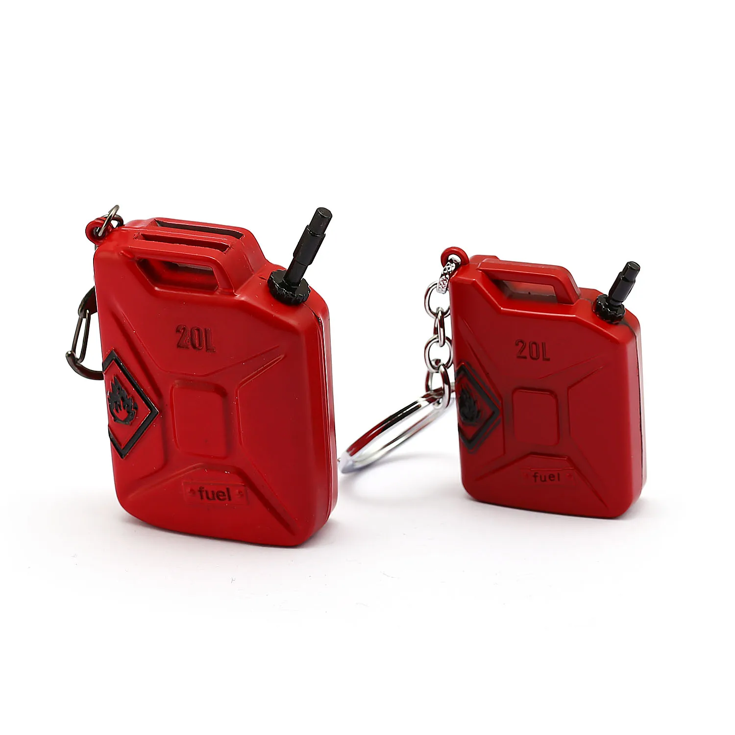 

2 Sizes Game PUBG Playerunknown's Battlegrounds Keychain 3D Red Barrels Of Gasoline Model Key Chain Keyrings Souvenir Jewelry
