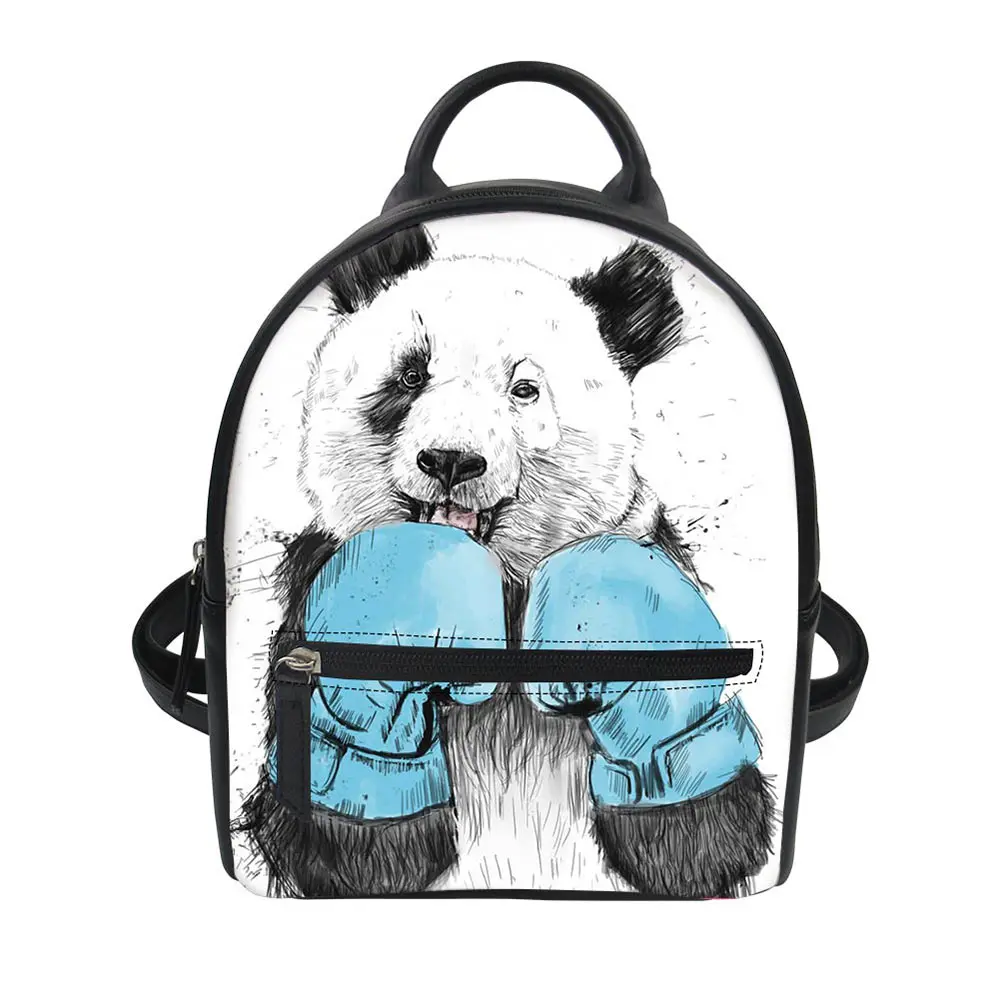 Бесшумный рюкзак с рисунком панды из мультфильма изображением Кита мини сумка
