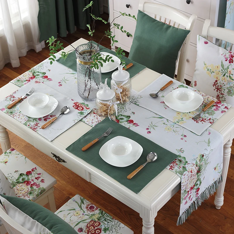 Junwell модная скатерть из полиэстера с принтом цветная кисточками ручной работы