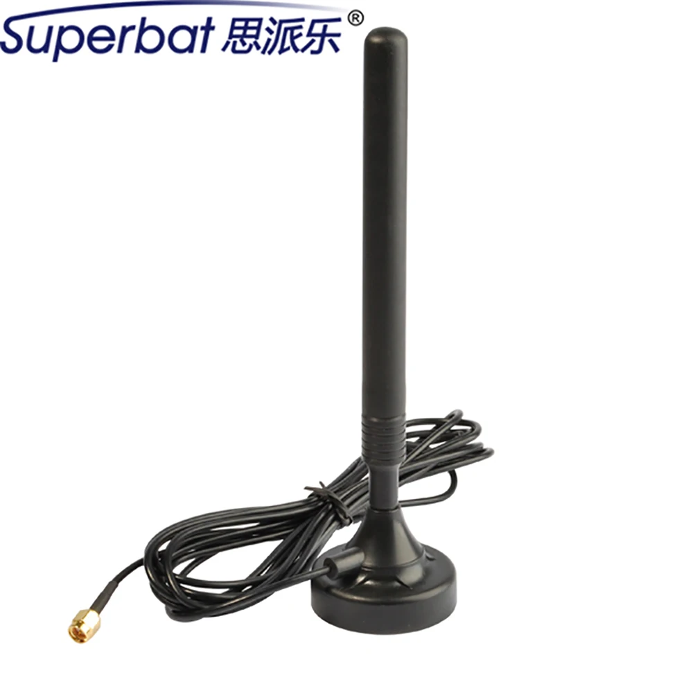 Superbat GSM UMTS HSPA CDMA 3g Omni антенна 824-2170 МГц 5dBi усилитель антенна с магнитной основой SMA разъем для 3g устройств
