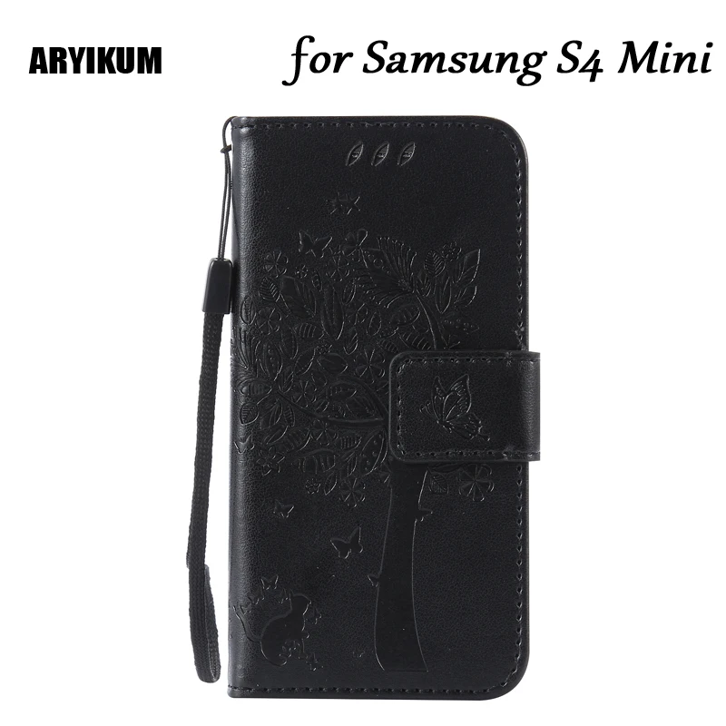 ARYIKUM флип чехол из искусственной кожи для Samsung Galaxy S4 Mini Duos I9190 I9192 I9195 GT i9190 i9192 с