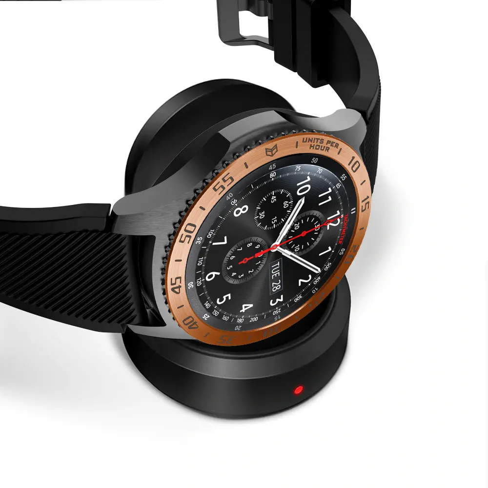 Ободок кольцо стиль для samsung Galaxy Watch 46 мм клейкая крышка против царапин Нержавеющая сталь защита аксессуары для шестерни S3