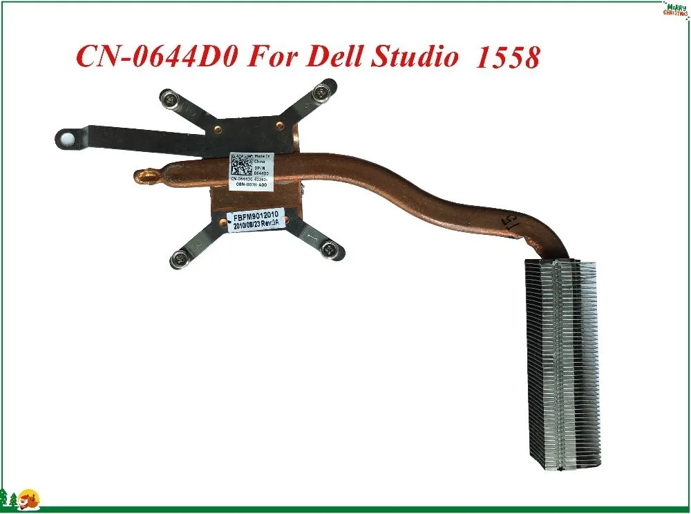 Охлаждающий радиатор для ноутбука 644D0 0644D0 CN-0644D0 совместимый с Dell Studio 1558 высокое