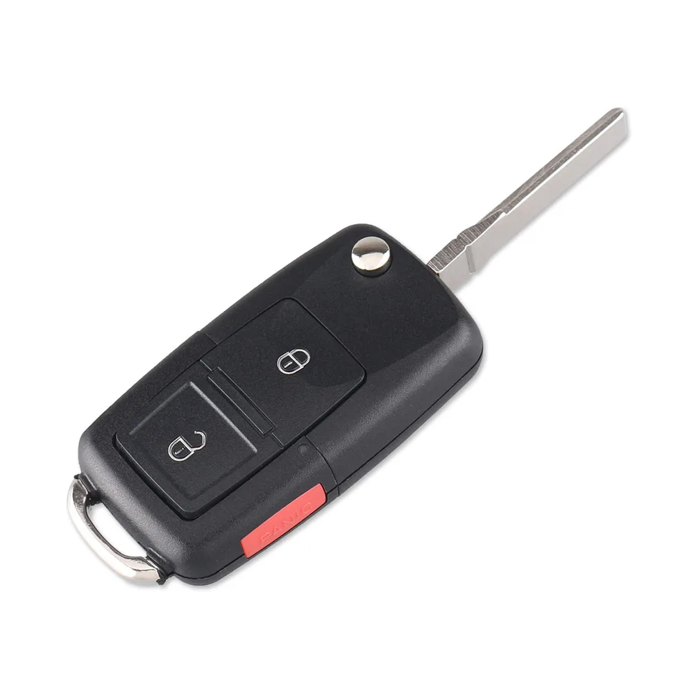 Dandkey 2 3 + 1 кнопки для VW Golf 4 5 Passat B5 B6 Polo Touran сиденья Skoda Fob дистанционный Складной