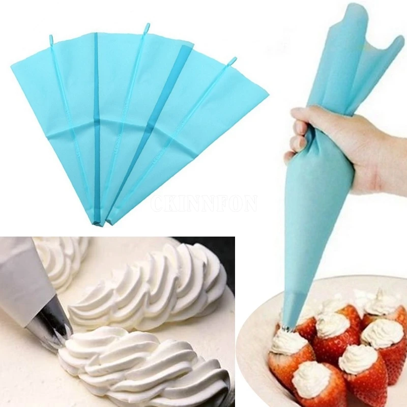 

100Pcs/Lot Silicone Icing Piping Bag Cake Cream Squeezing Bag DIY Cream Pastry Bag Cupcake Decorating Tool