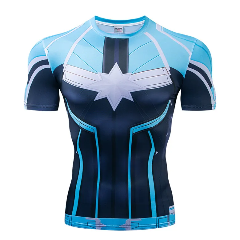 VV16 Nightwing 3D печатная Футболка мужская компрессионная рубашка комиксы забавная одежда для фитнеса Топы И Футболки Новые - Цвет: VV16