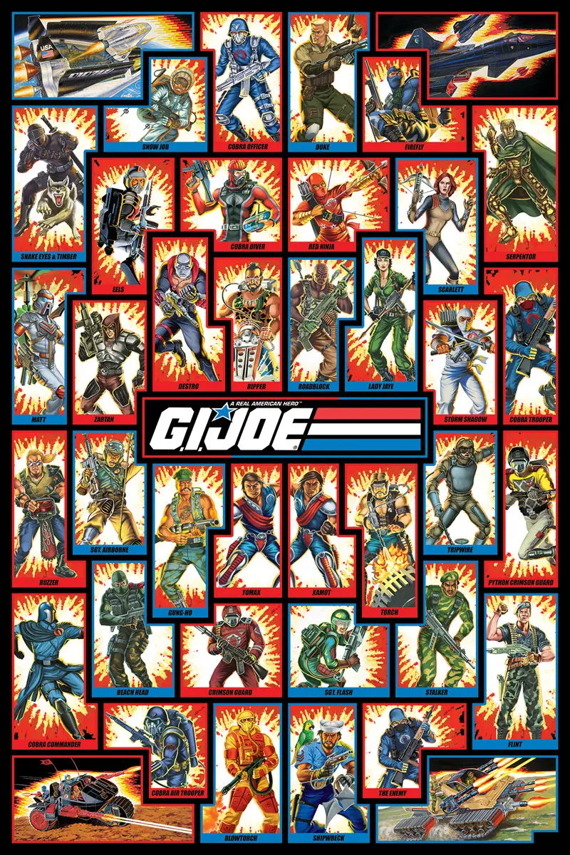Gi Joe литой шелк постер декоративная стена картина 24x36 дюймов | Дом и сад