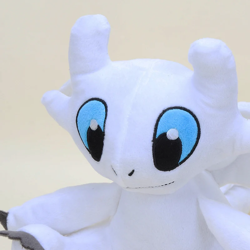 Кукла Беззубик Как приручить дракона 3 плюшевая игрушка мягкая белая дракон