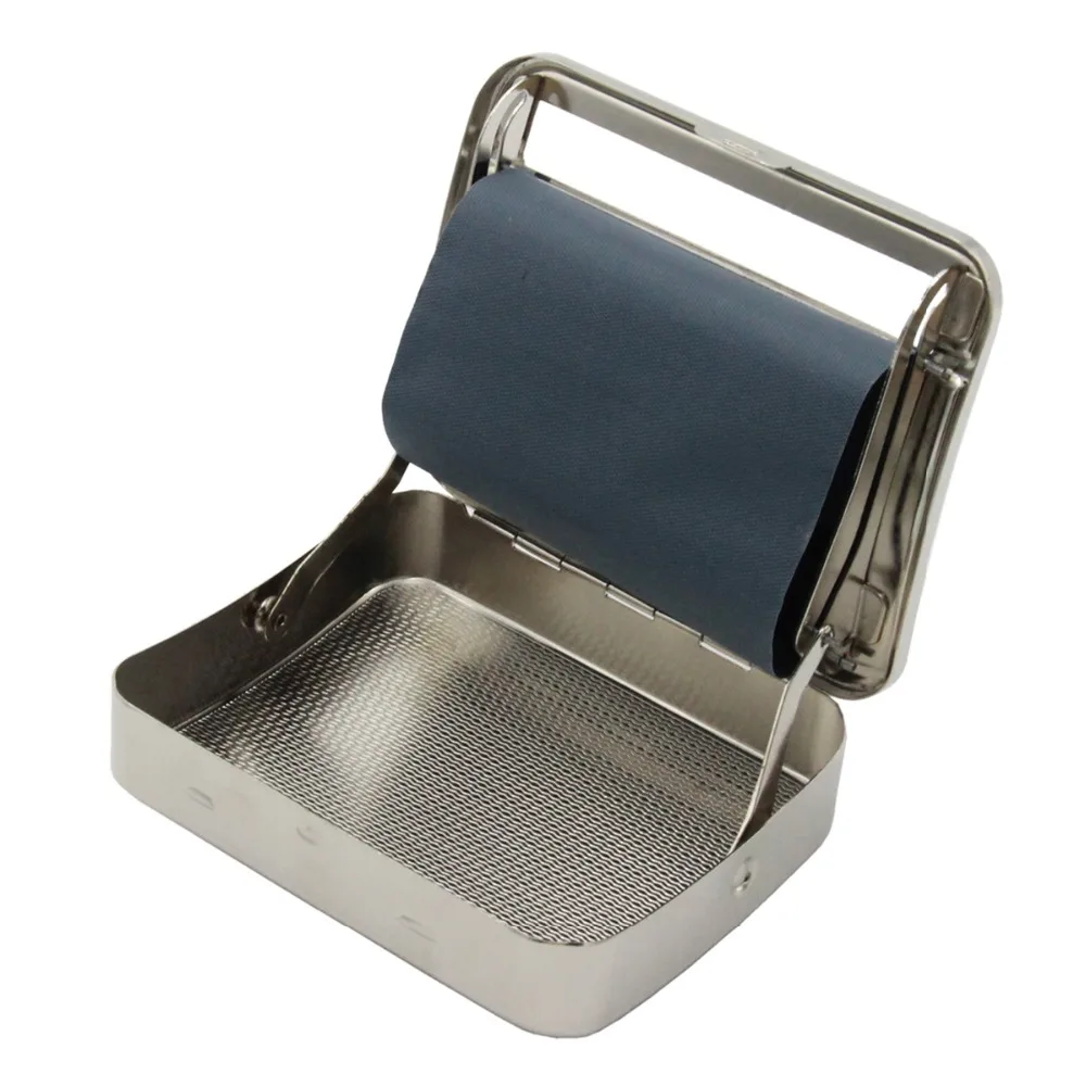 Автоматическая машинка для скручивания сигарет табака металлическая коробка 70