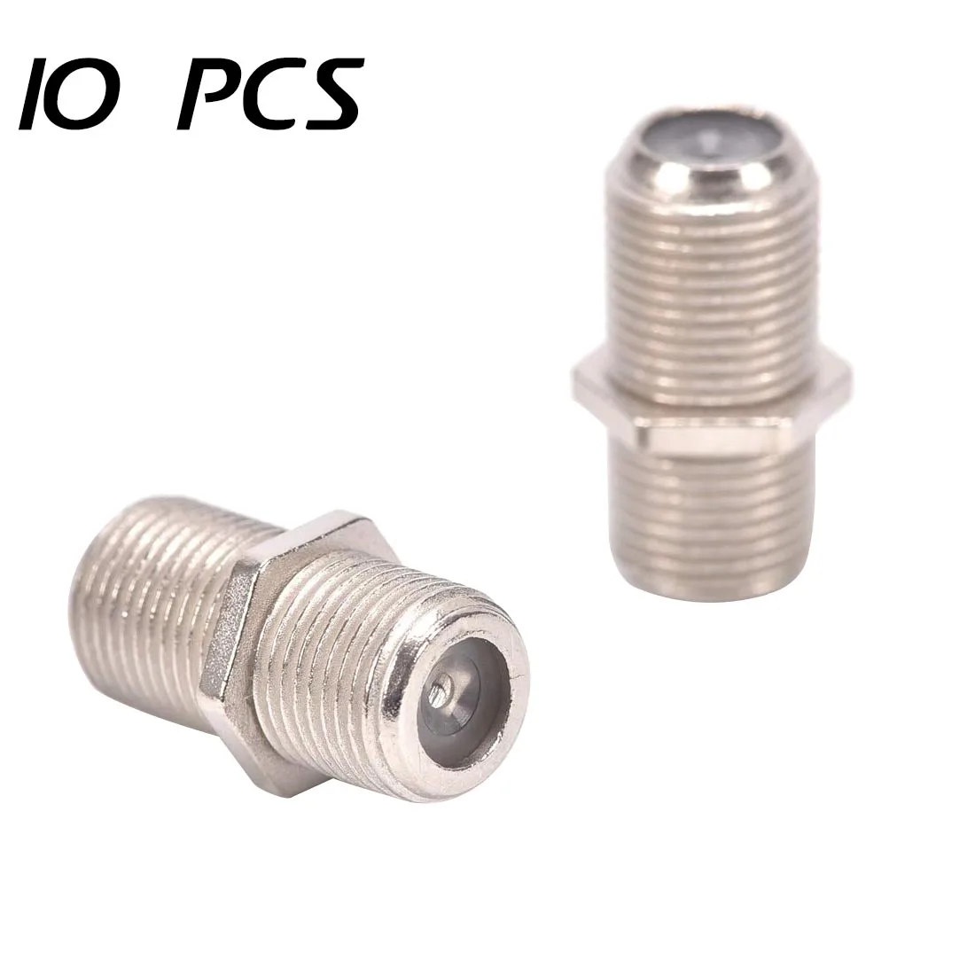 

10 шт. в упаковке, Удлинительный кабель для телевизора, F кабель с головками, прямая головка для телевизора, F гнездо, прямое Сквозное соединен...