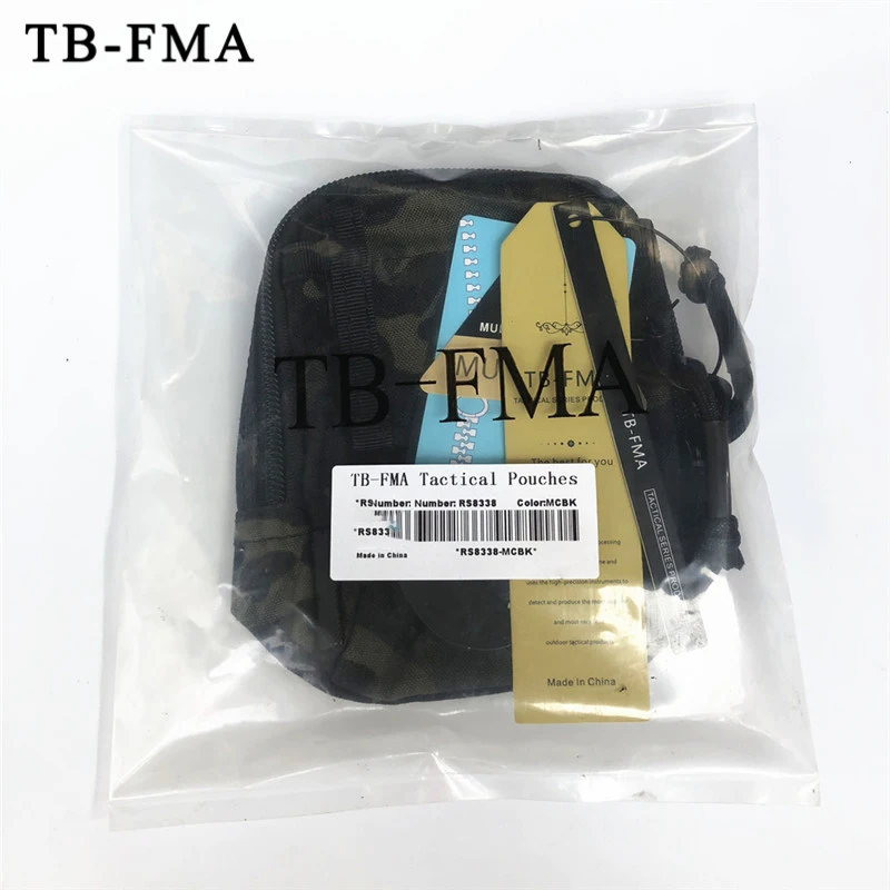 Новинка тактическая поясная сумка FMA Сумка Molle черная для охоты и страйкбола