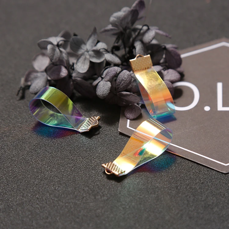 Волшебная цветная прозрачная лента ABS пластик DIY серьги ручной работы аксессуары