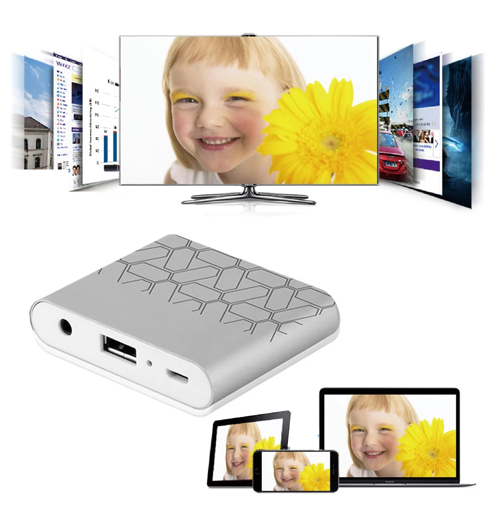 Универсальный USB в HDMI VGA Аудио Видео конвертер AV адаптер ключ для iPhone 7 8 plus 5 5S 6 6S Plus