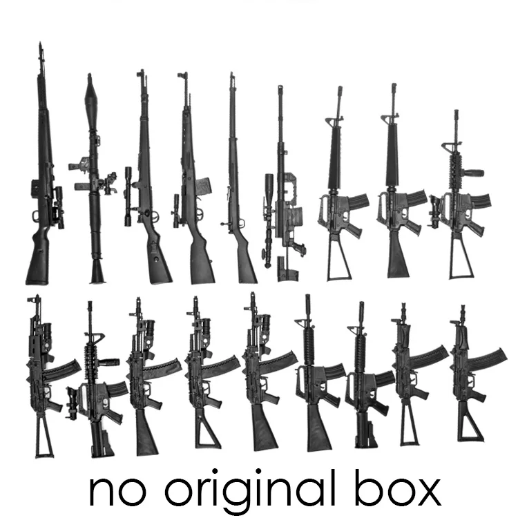 no original box 4D старая секция пушки 18 шт./компл. 1:6 собранная модель оружия ностальгические солдатики оружие ракетная установка - Цвет: no original box