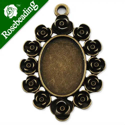 Основа для кабошона в форме розы 18*25 мм | Украшения и аксессуары