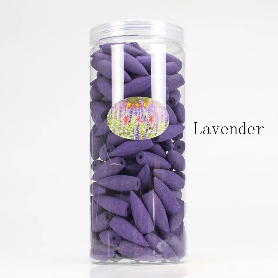 Lavender Керамическая горелка для благовоний с обратным потоком в виде водопада с конусами для благовоний в форме лотоса, Будды, ручной держатель для благовоний, украшение для дома и офиса, арома - Цвет: Lavender