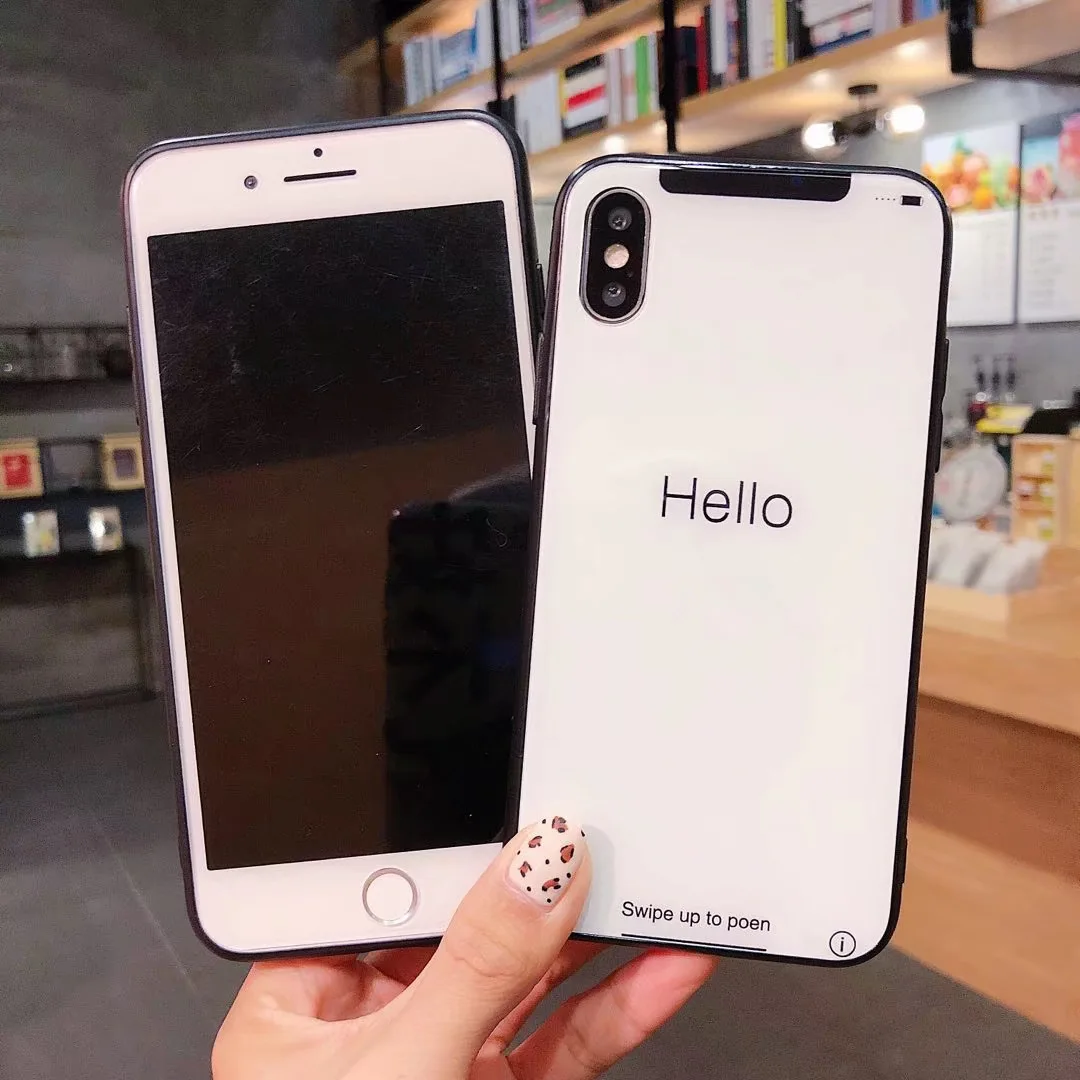 Luxury France Paris Fashion Brand Tempered Glass Screen Protector Case for IPhone X XS Max XR 8 7 6 S 6S Plus Film Cover |
