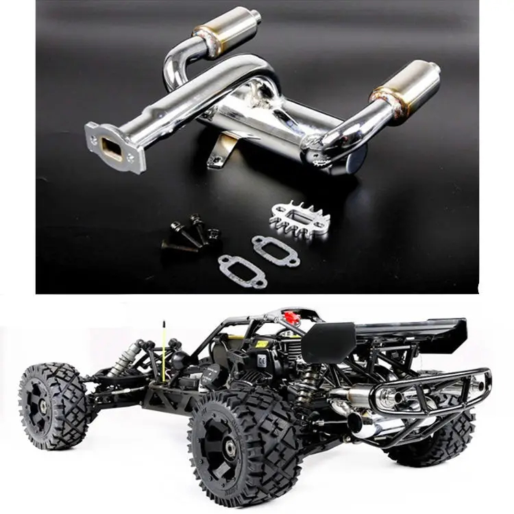 Глушитель из нержавеющей стали для 1/5 HPI Rovan KM Baja 5B 5T 5SC|Детали и аксессуары| |