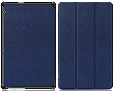 PC-Dark Blue Тонкий чехол из искусственной кожи для huawei MediaPad T5 10 AGS2-W09/L09/L03/W19 10," Подставка для планшета чехол для huawei MediaPad T5 чехол - Цвет: PC-Dark Blue