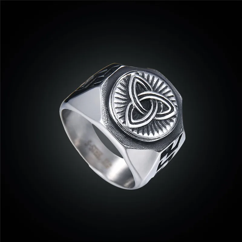 Мужской Valknut стиль викингов ранцевые руны компас Волшебная подставка одинарное