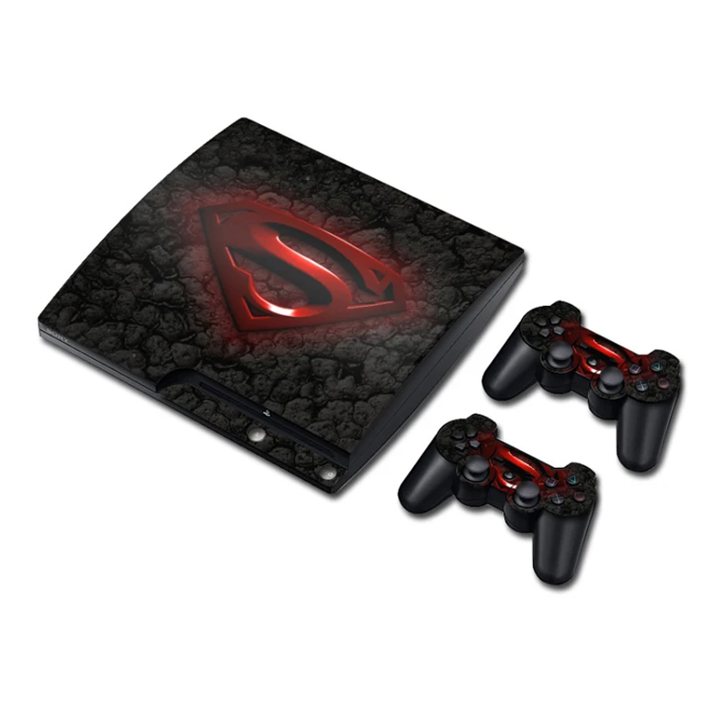 Наклейка для PS3 Slim Playstation 3 игровая консоль Skin + 2 скины аксессуары