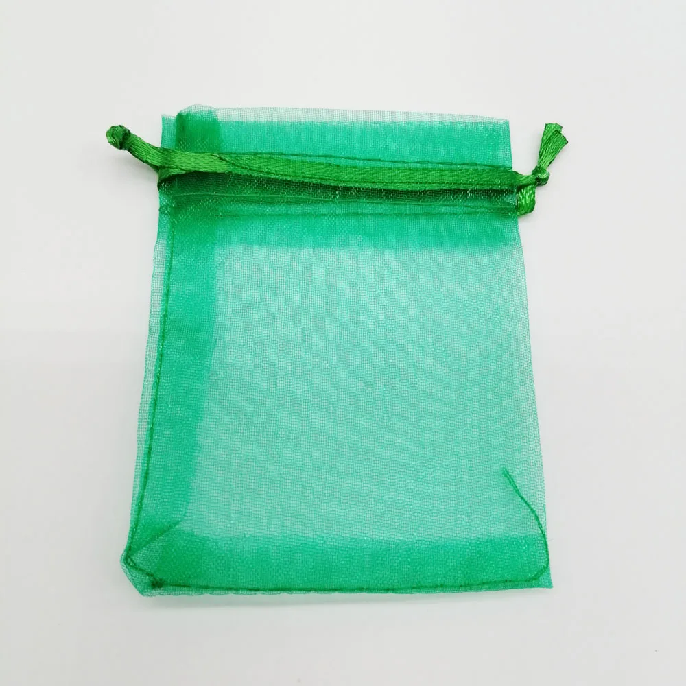 100 шт сумки из органзы травы зеленые подарочные мешочки для стенд ювелирных