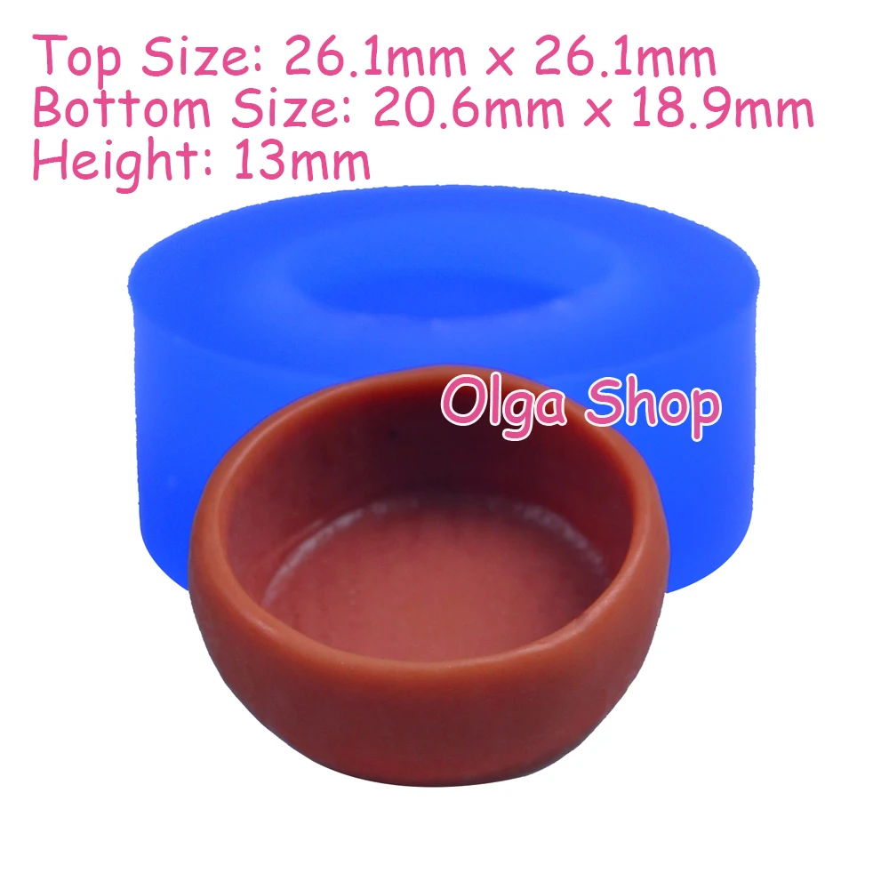 PYL467 26 1 мм 3D чаша силиконовая форма для кукольного домика Шоколад Конфеты помадка