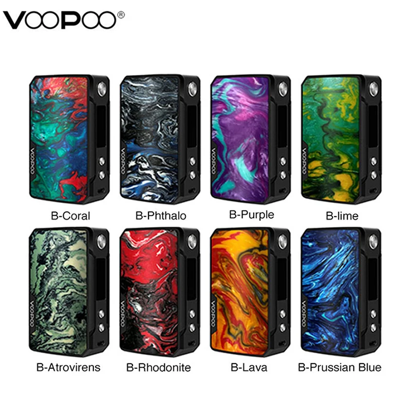 Оригинальный комплект VOOPOO Drag Mini Mod 117 Вт бокс мод Vape 4400 мАч встроенный аккумулятор