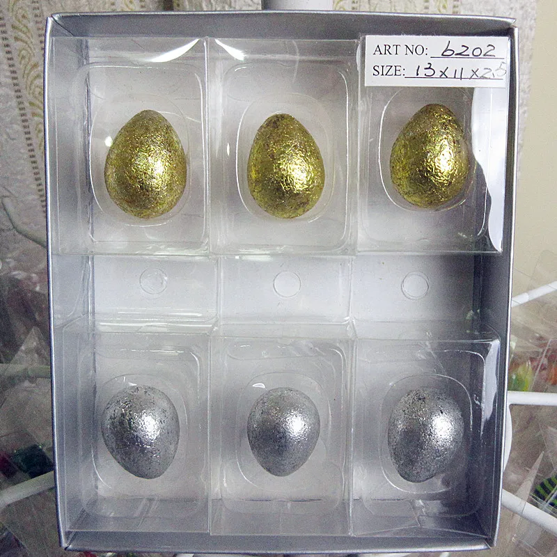 Золотое и Серебряное пасхальное яйцо из муранского стекла | Дом сад