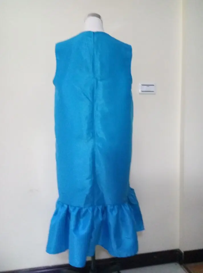 Женское атласное платье до середины икры синее розовое красное черное желтое