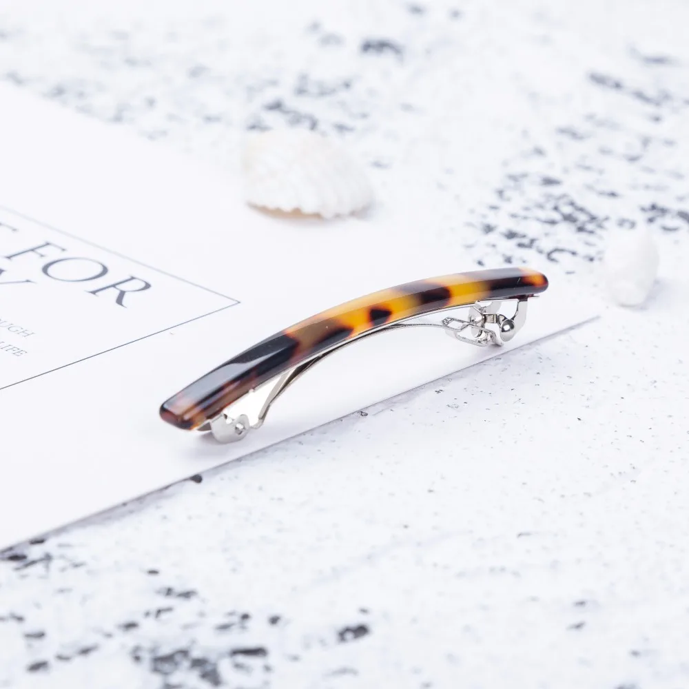 Заколки для волос 6 5 см с мелким геометрическим принтом винтажные французские