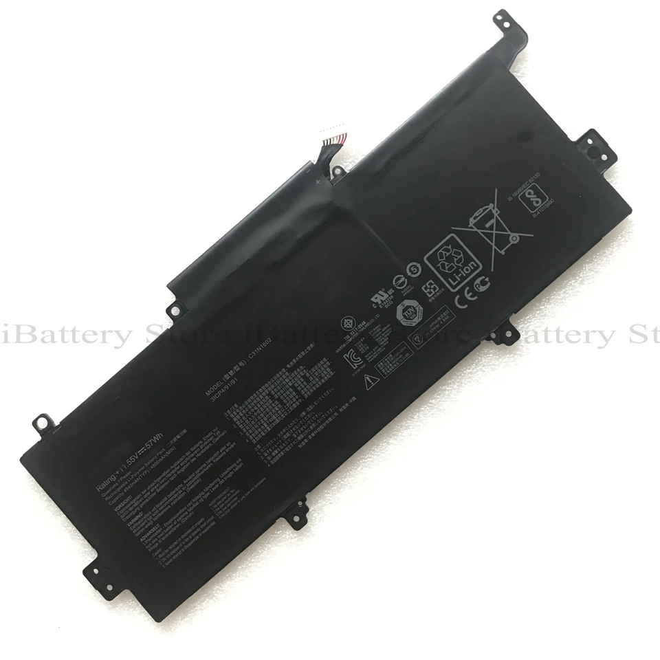 Натуральная C31N1602 Батарея для Asus Zenbook UX330 UX330UA UX330U UX330UA-1A UX330UA-1B UX330UA-1C серии 0B200-02090000