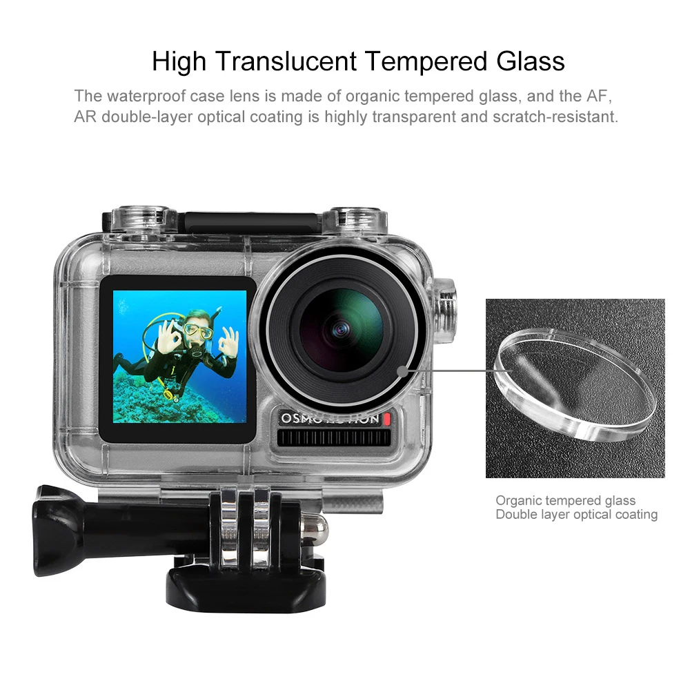 

For DJI OSMO Action Camera 40M Waterproof Housing Case Action Camera Accessories Floating Underwater Protective Box