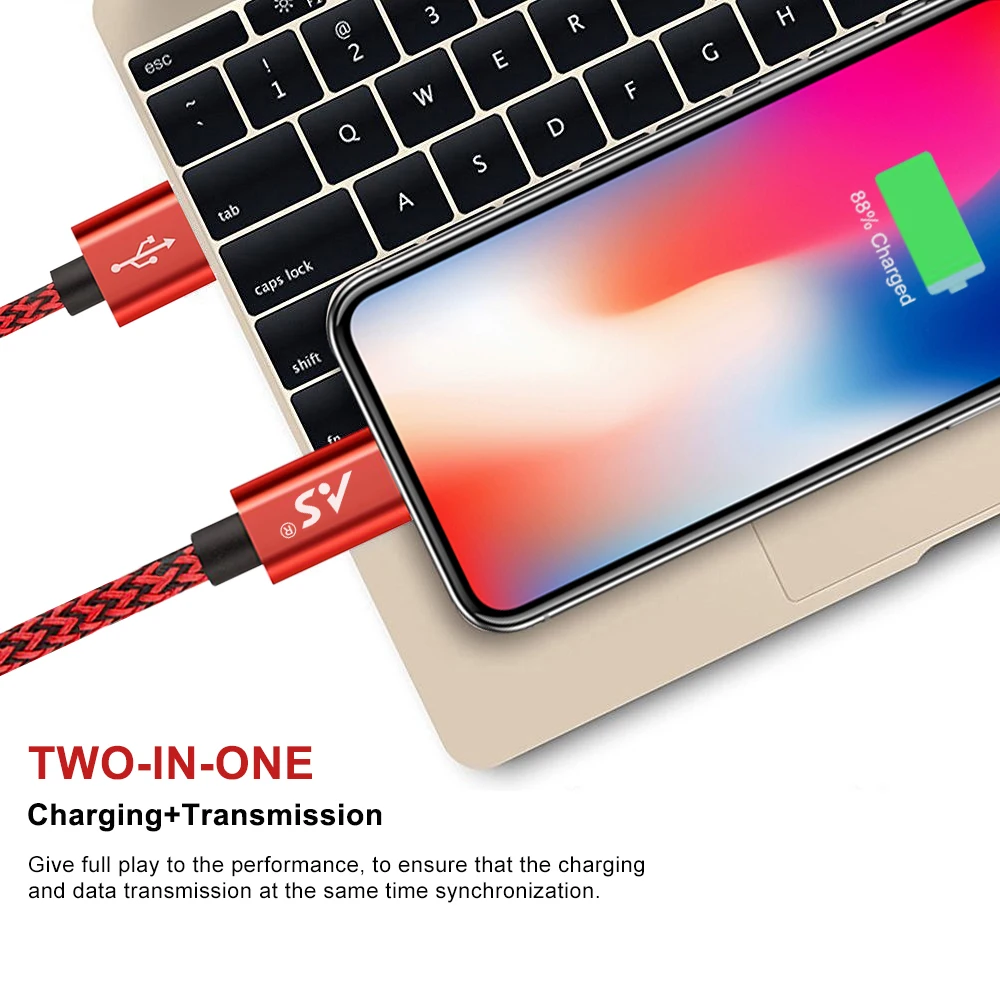 Кабель быстрой зарядки A.S для iphone Xs max Xr X 8 7 6 plus 6s 5 s plus ipad mini USB зарядное устройство Шнур высокоскоростной шнур синхронизации данных