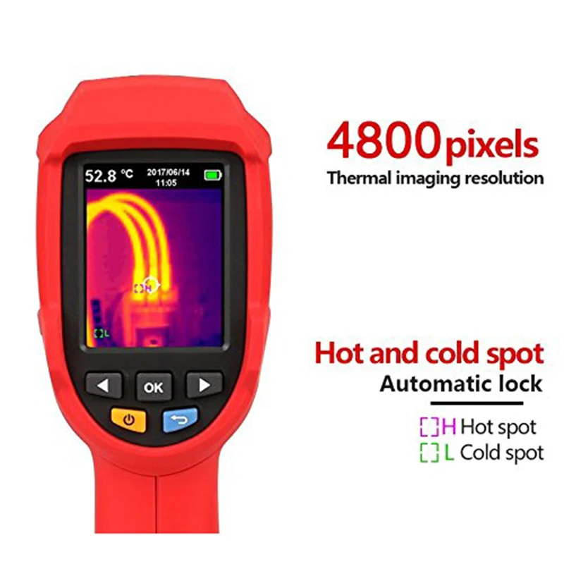 UNI-T UTi80 тепловизионная камера Инфракрасный термометр Imager-30C до 400C градусов 4800