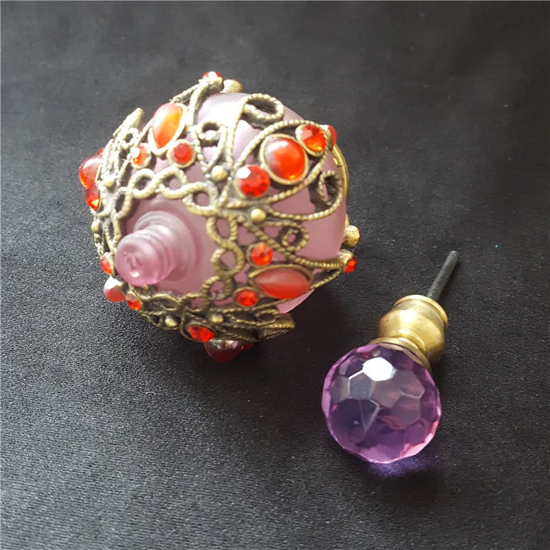 Оптовая продажа с фабрики яркий винтажный пустой многоразовый флакон в стиле