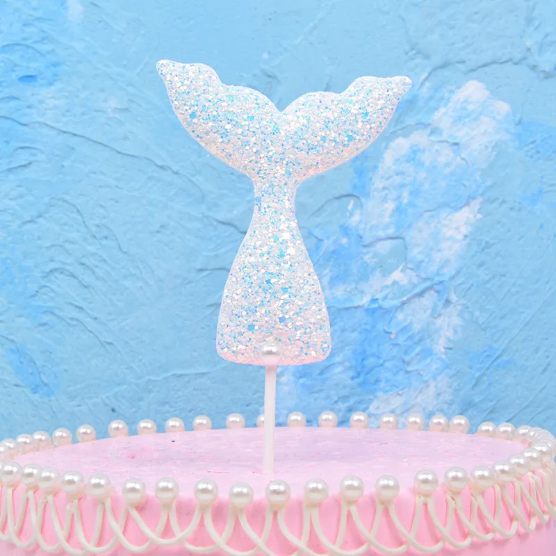 123 торт Toppers Baby Shower Русалка День рождения украшение для первого дня детей 1 год