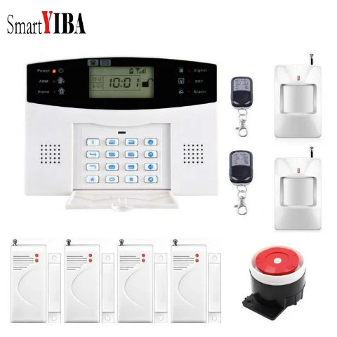 

SmartYIBA GSM SMS сигнализация наборы с противоугонным детектором движения Беспроводная GSM домашняя система охранной сигнализации