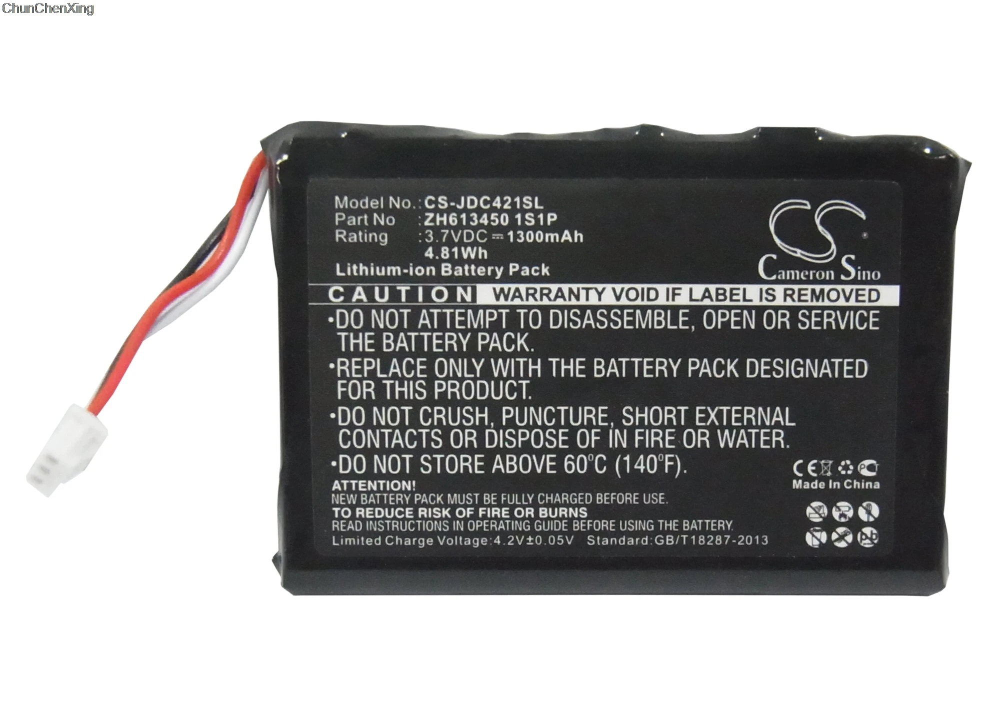 

Cameron Sino 1300mAh Battery ZH613450 1S1P for JDS Labs C421, C5, C5D