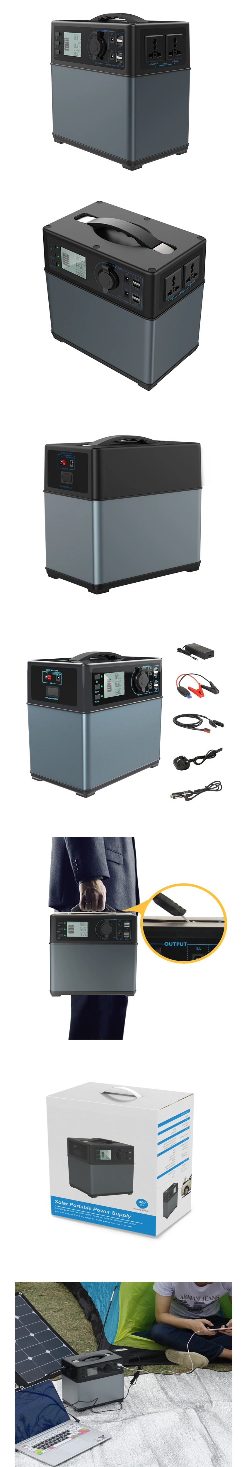 MAXOAK Солнечный внешний аккумулятор зарядное устройство 400Wh powerbank Солнечный источник питания генератор литий-ионный источник питания для кемпинга аварийный