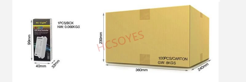 MI светильник PX1/FUT043/FUT044/FUT045 100 Вт 5 в 1/RGB+ CCT/RGBW контроллер светодиодной ленты 2,4G RF/APP/alexa Голосовое управление