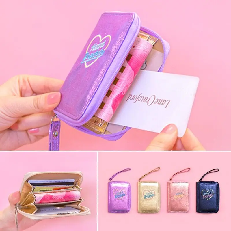 Bentoy голограммный лазерный кошелек женский маленький клатчи короткая Сумочка для