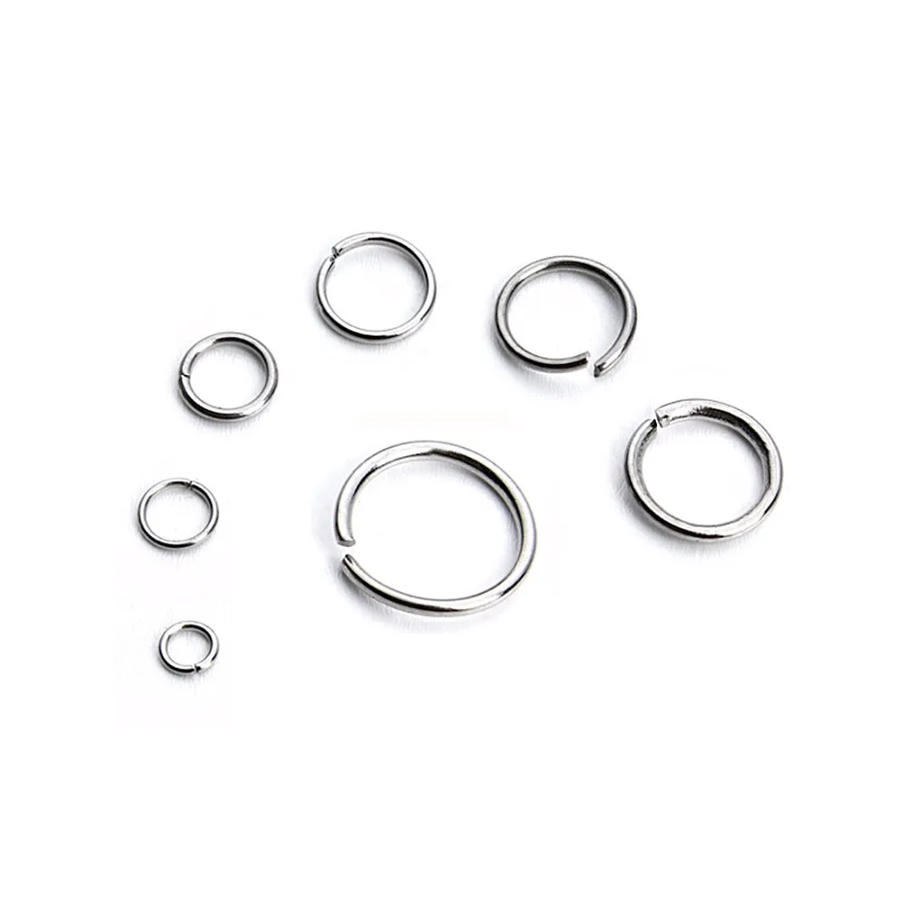 LOULEUR 200pcs/lot Stainless Steel Open Jump Rings 3/4/5/6/7/8/10mm Split Connectors for Diy Jewelry Findings Making | Украшения и