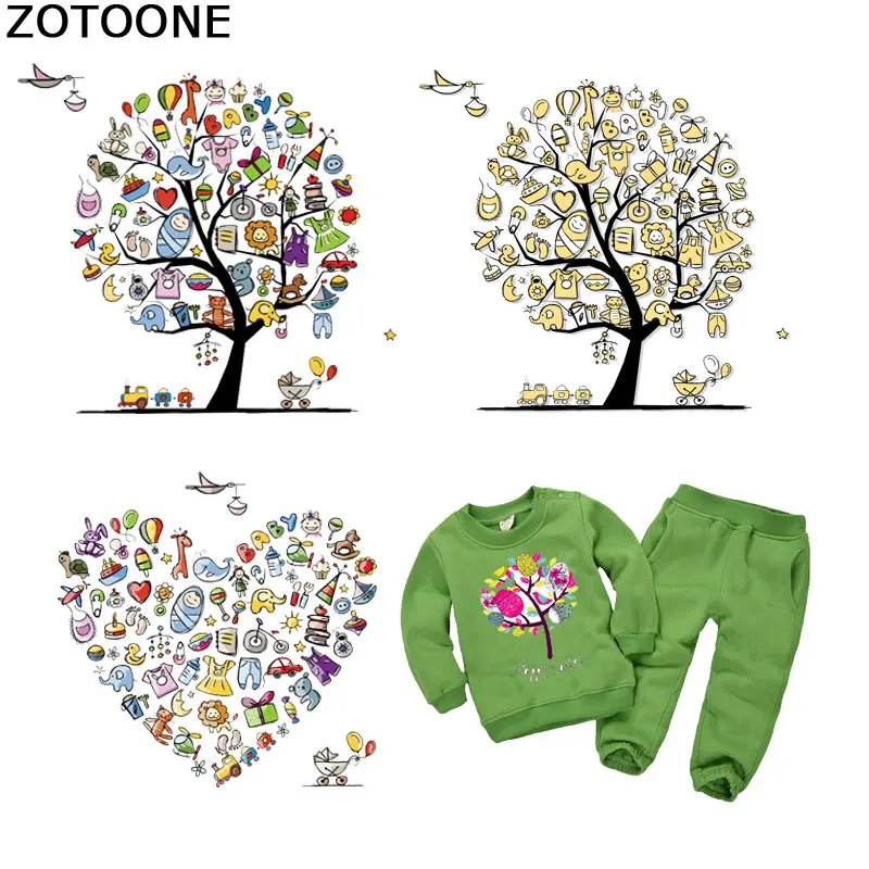 ZOTOONE цветок сделай сам патчи для утюга детской одежды A уровень стирка