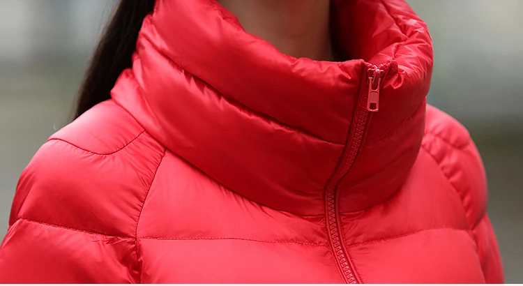 2018 new Ms. loose leisure short down jacket red large size | Женская одежда