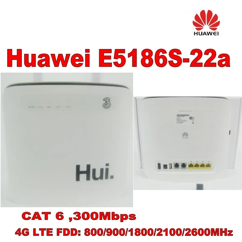 Разблокированный мобильный ключ cat6 300 Мбит/с Huawei e5186 3g Wi-Fi 4g cpe plus 2 шт. антенна SMA |