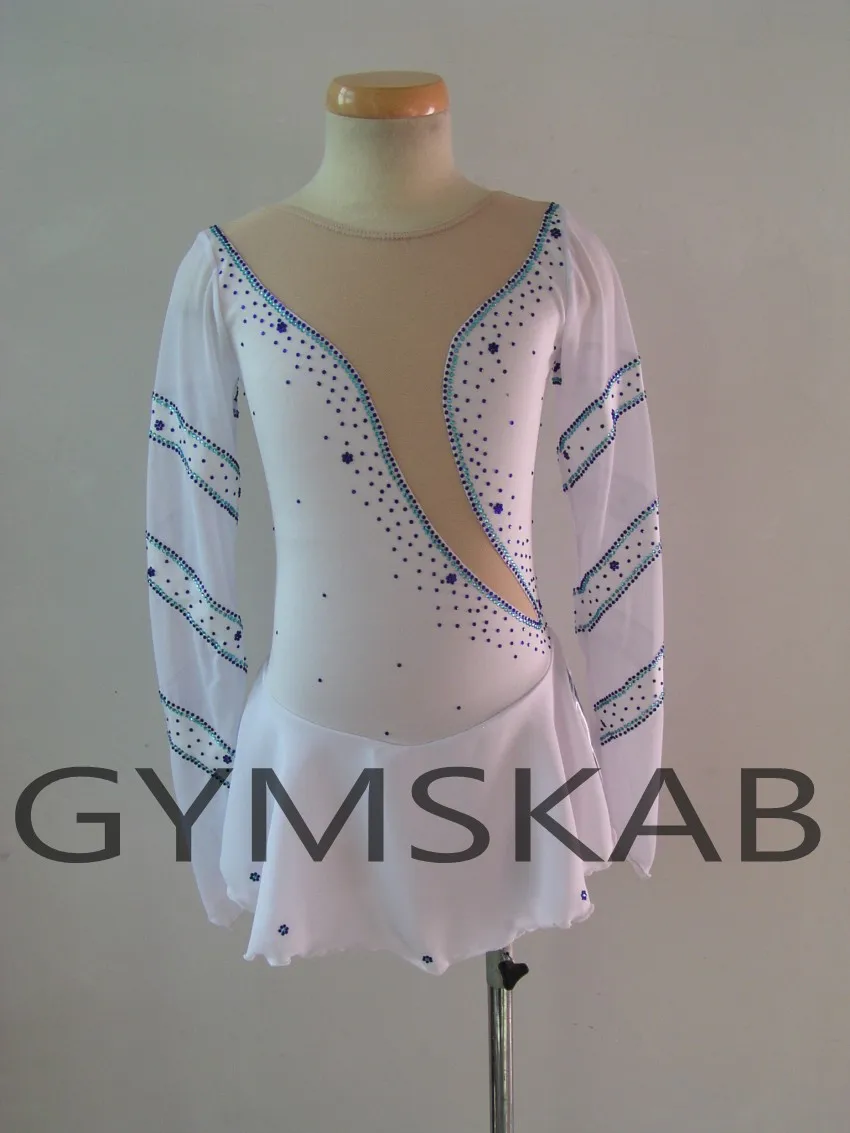 2018 New Style Figure Skating Dress Women's Girl's Customized Ice Long-sleeved Gymnastics Costume 6608 | Тематическая
