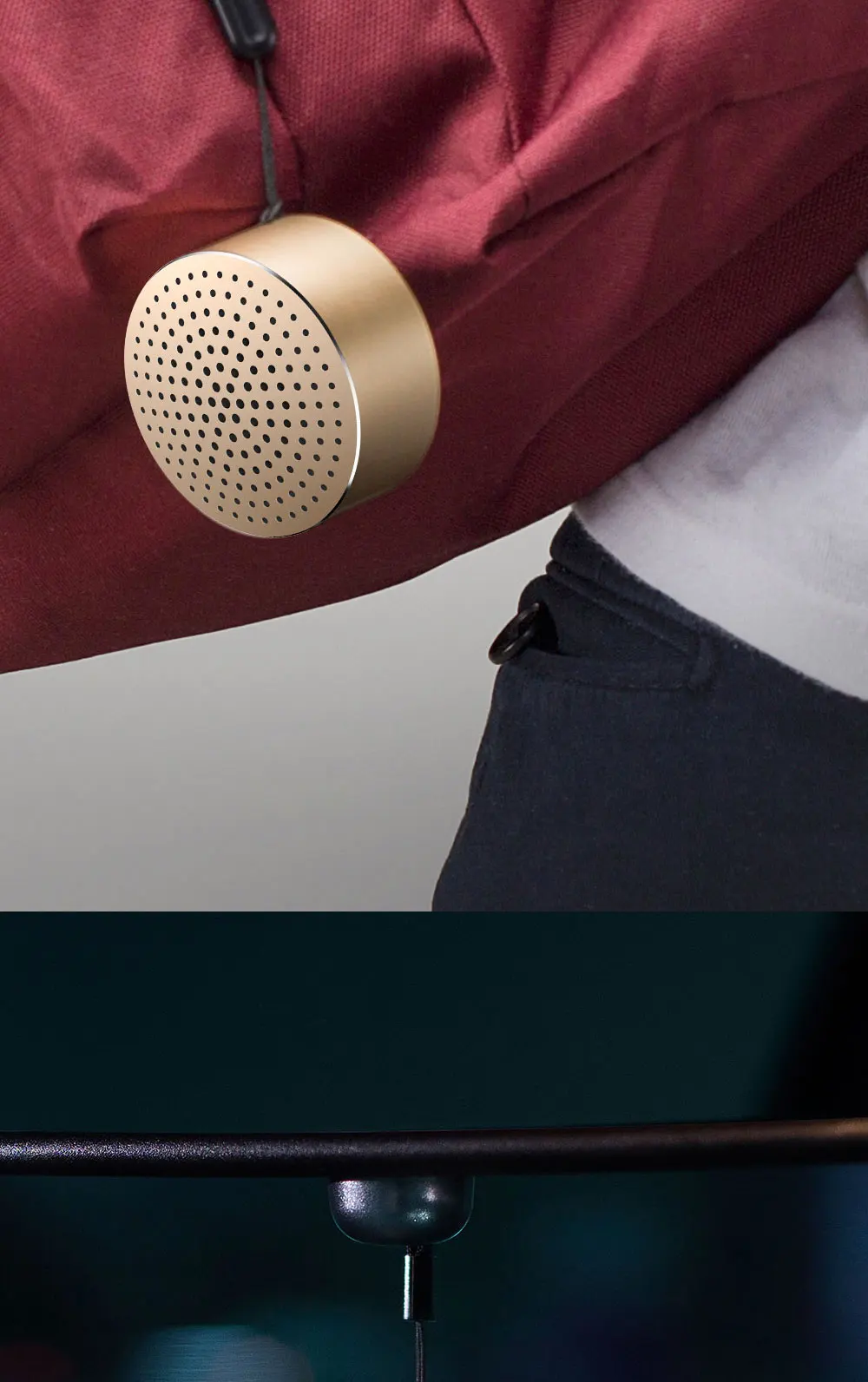 Xiaomi mi, портативная Bluetooth колонка, громкая связь, стерео Беспроводная mi ni Металлическая стальная колонка, Mp3 плеер, музыка с mi c