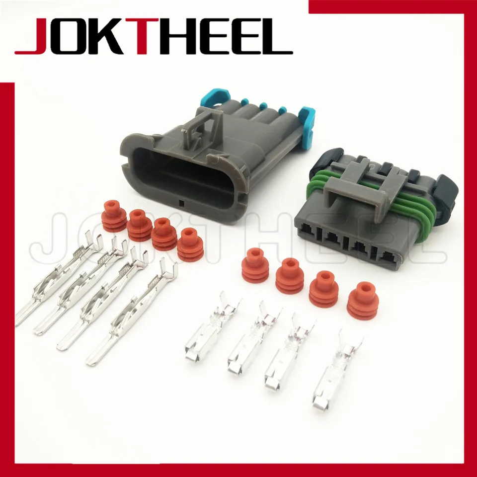 Комплект Delphi 4 pin Metri Pack комплект из 1/5/10/20 комплектов набор 280 штекерных и гнездовых